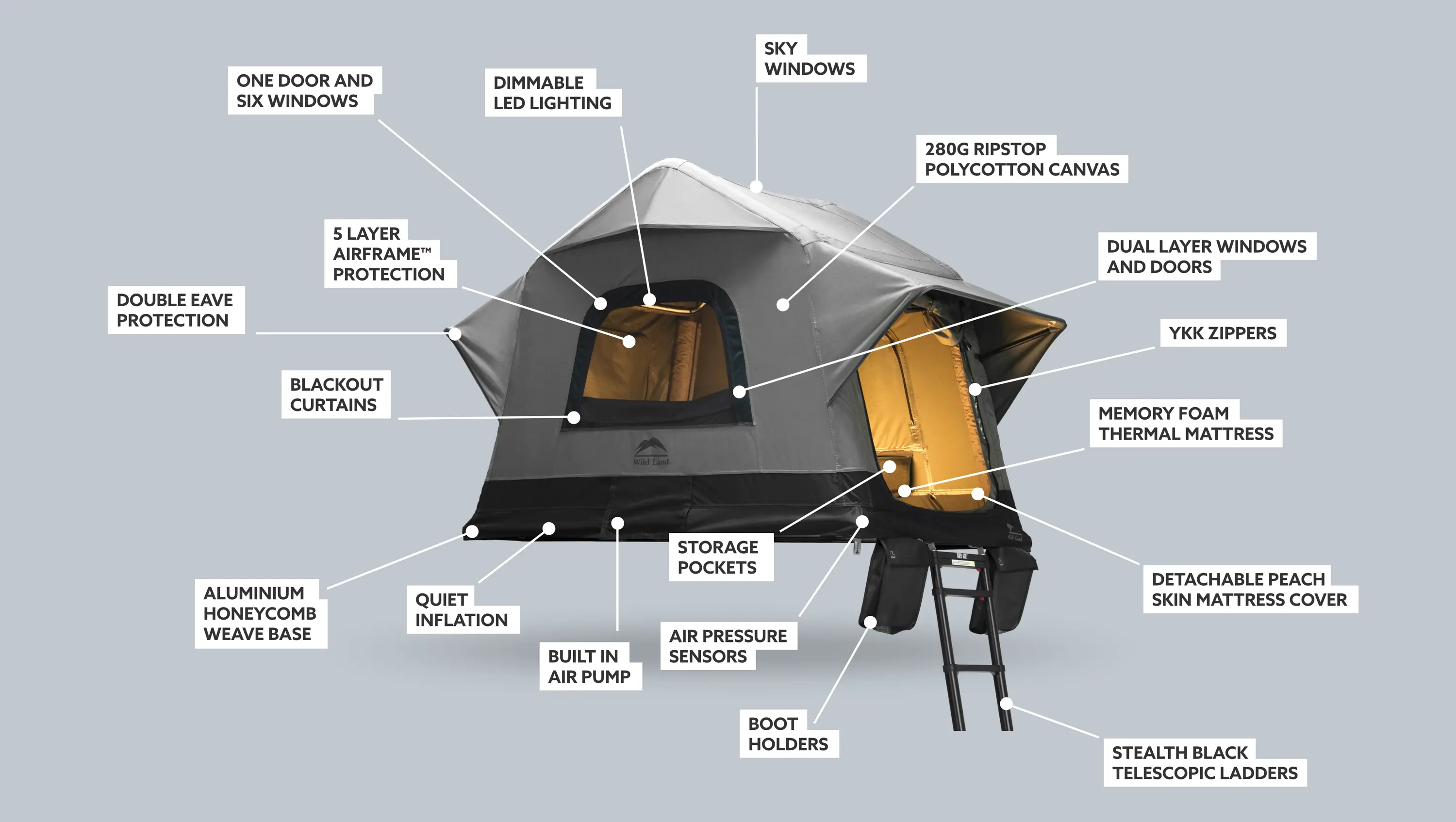 Wild Land Air Cruiser rooftop tent