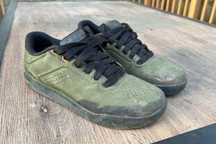 The uppers of the Giro Latch shoes