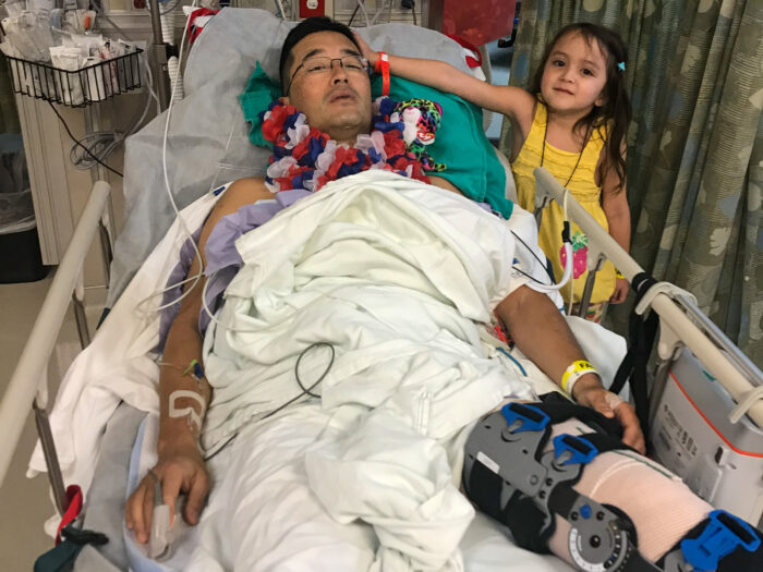 Seiji Ishii in the hosptial