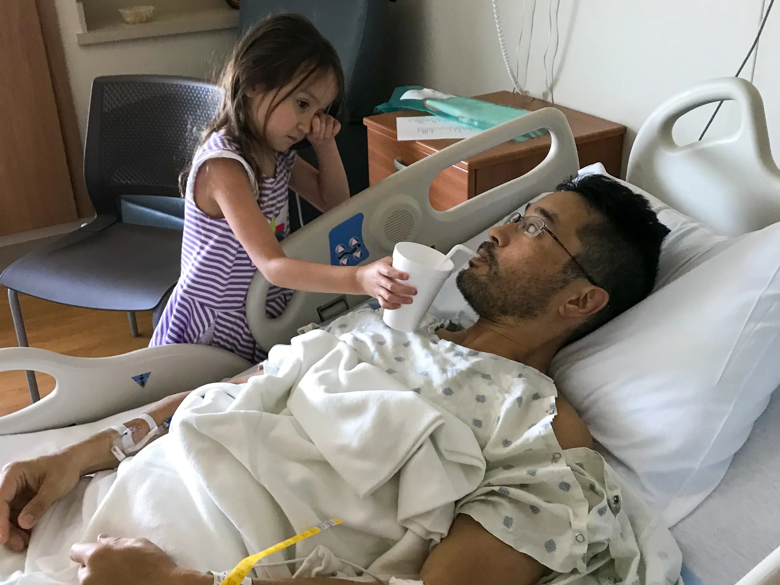 Seiji Ishii in the hospital