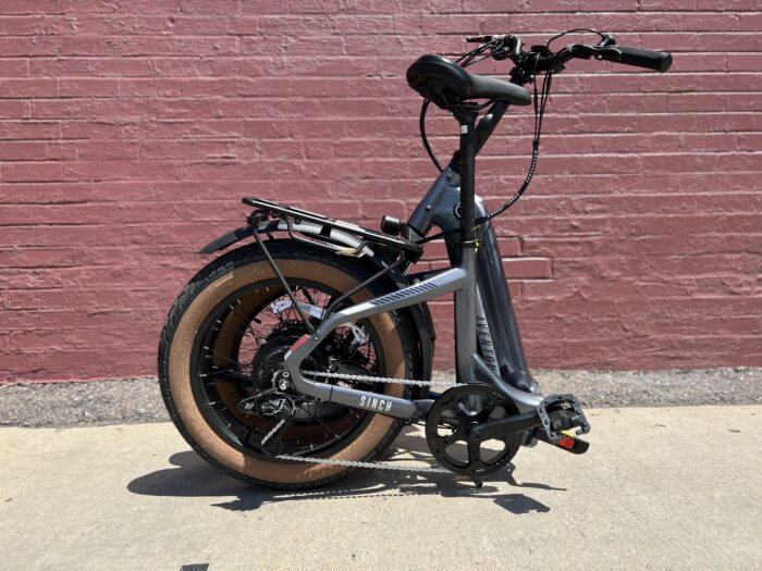 Aventon Sinch folding e-bike folded