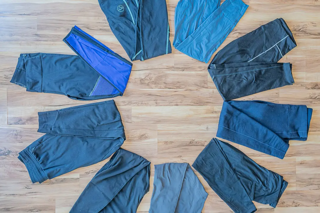 different type of winter running tights for women