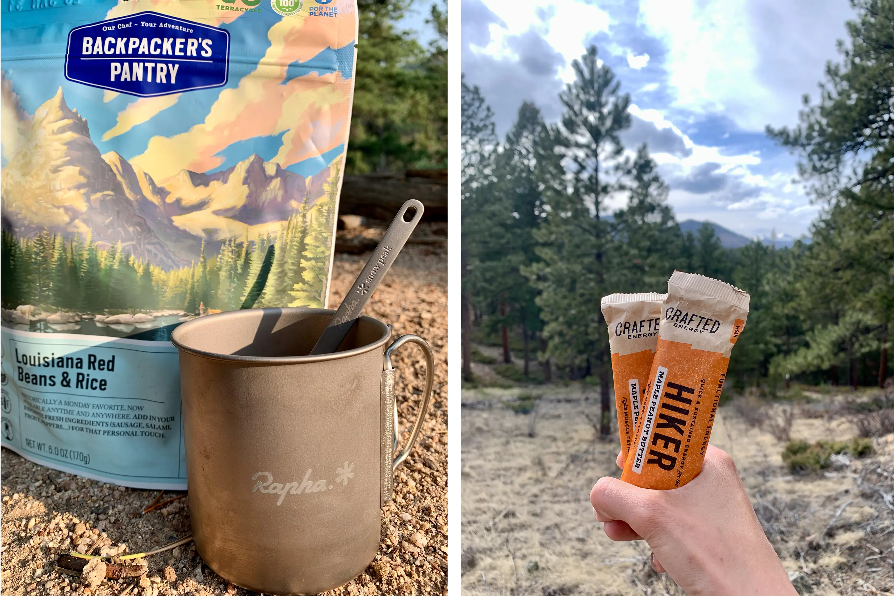 Vegan backpacking meals