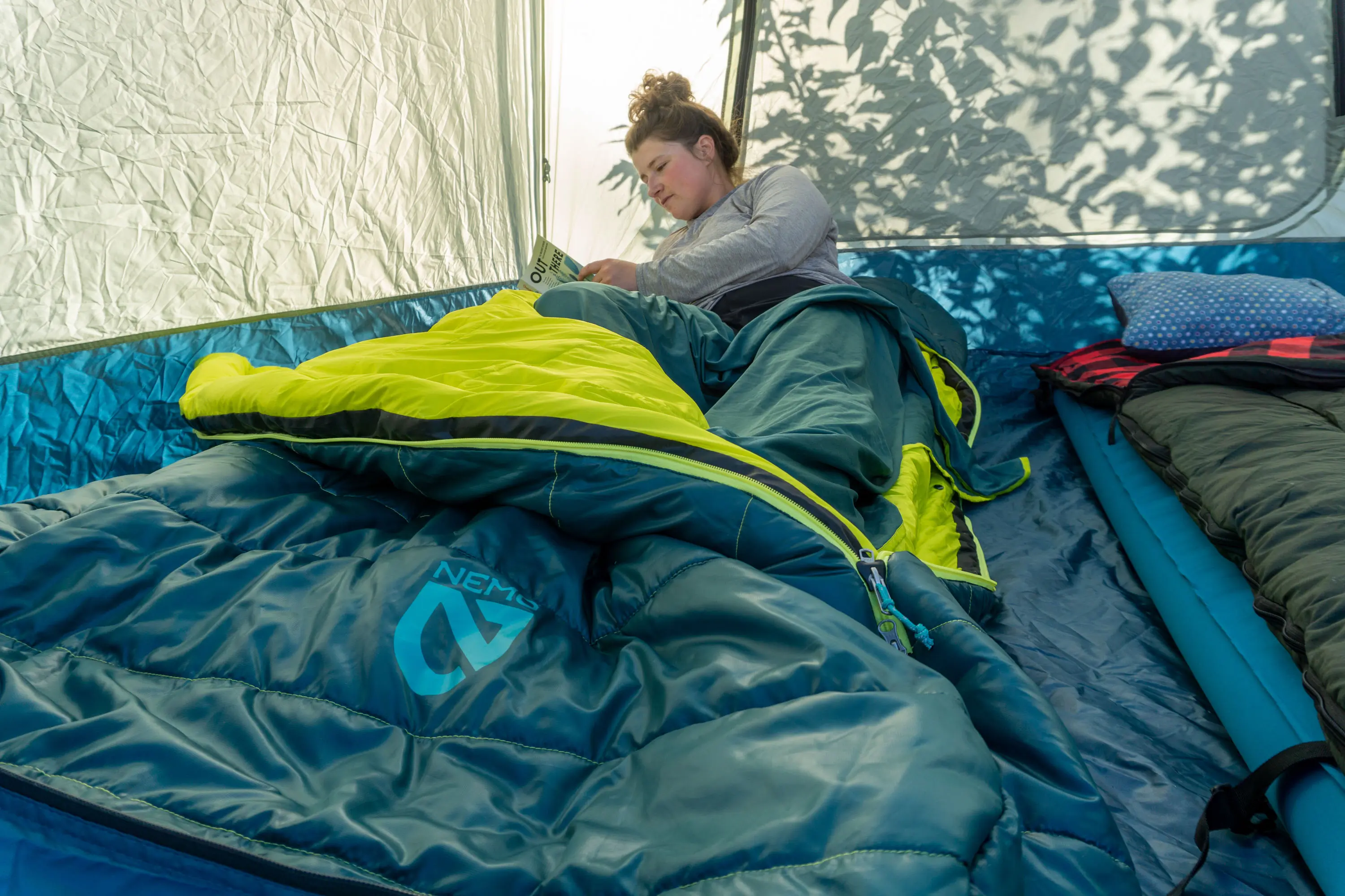 NEMO Jazz Sleeping Bag in Tent