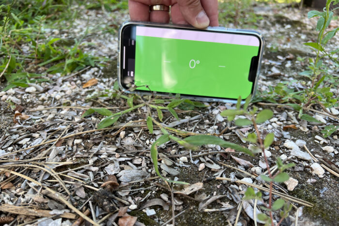 Hiking the Colorado Trail tips - iphone level app 