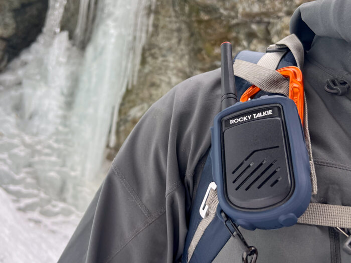 Rocky Talkie used for ice climbing in Alaska