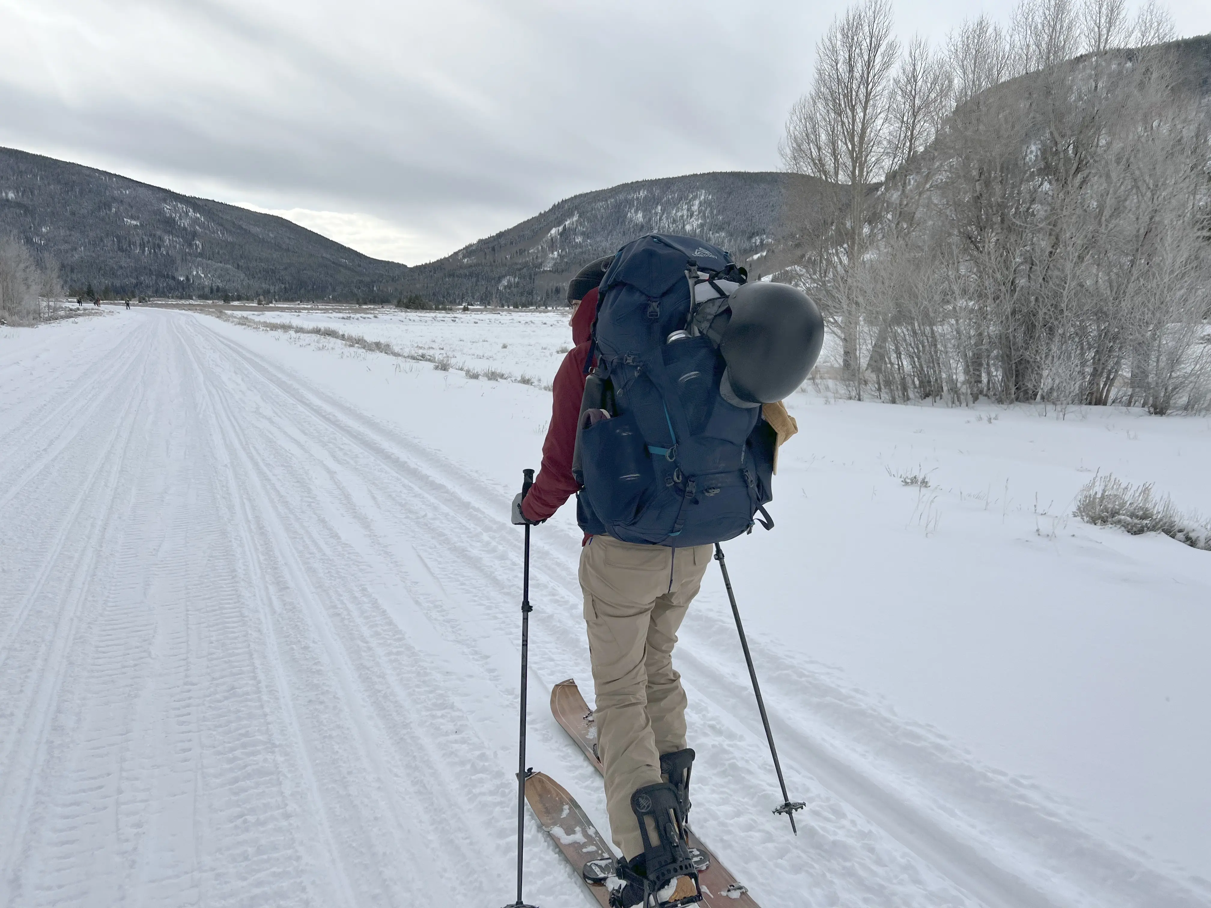 Skinning with the Gregory Jade and Zulu backpack; (photo/Will Brendza)