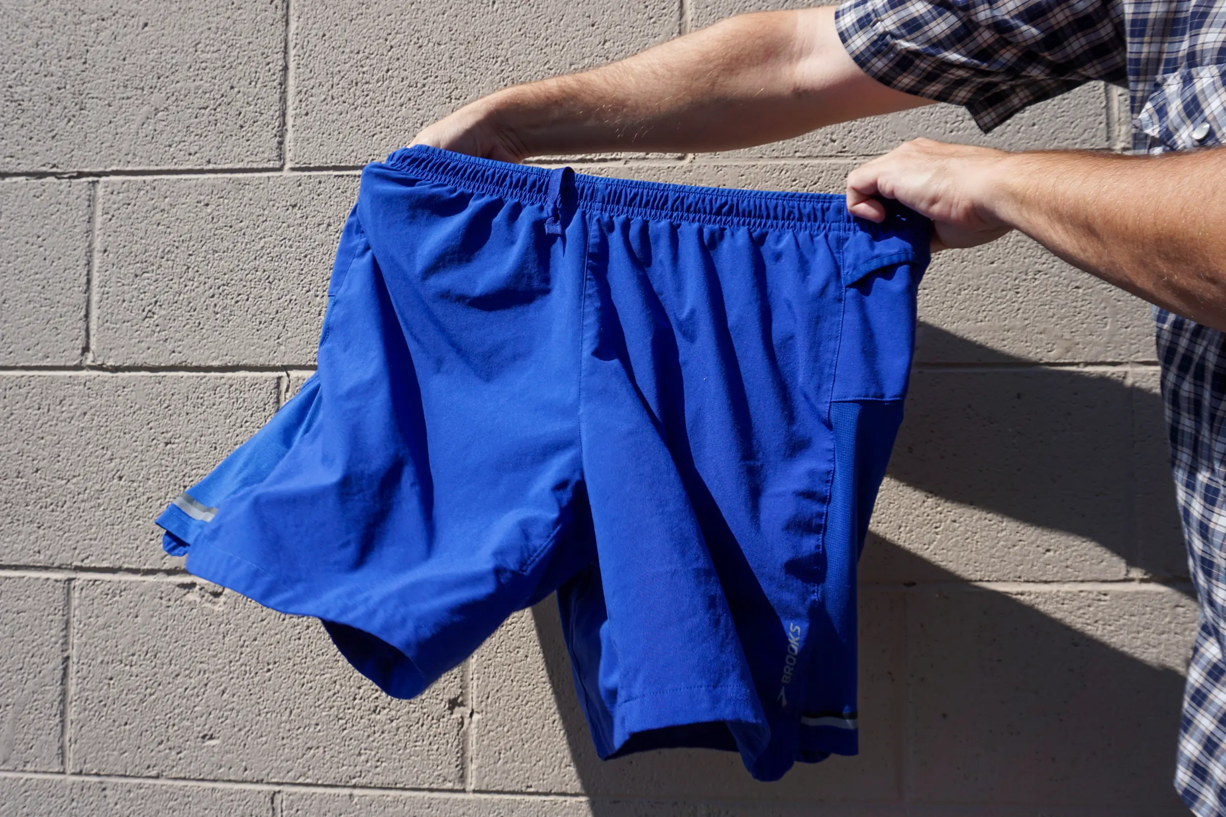 Lined running shorts