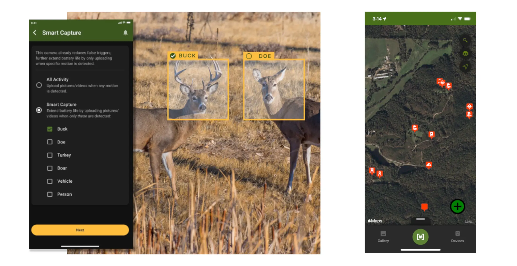 Moultrie Mobile Smart Capture and Map screenshots