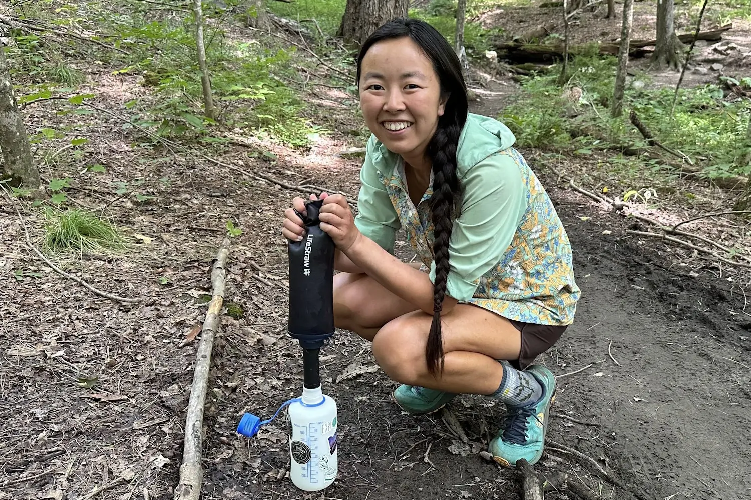LifeStraw Peak Series Collapsible Squeeze 1 L Bottle