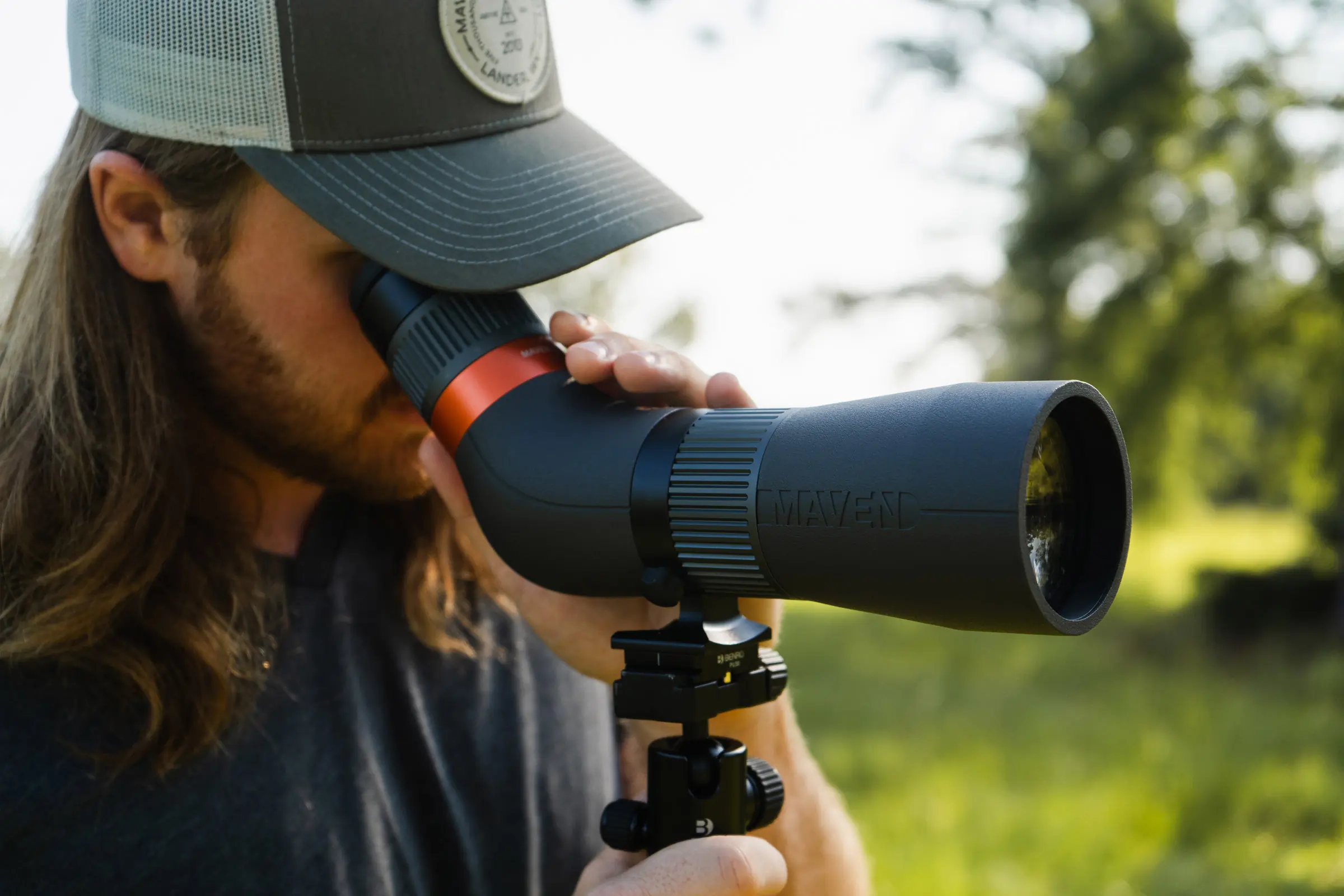 Person looking through the Maven CS.1A scope