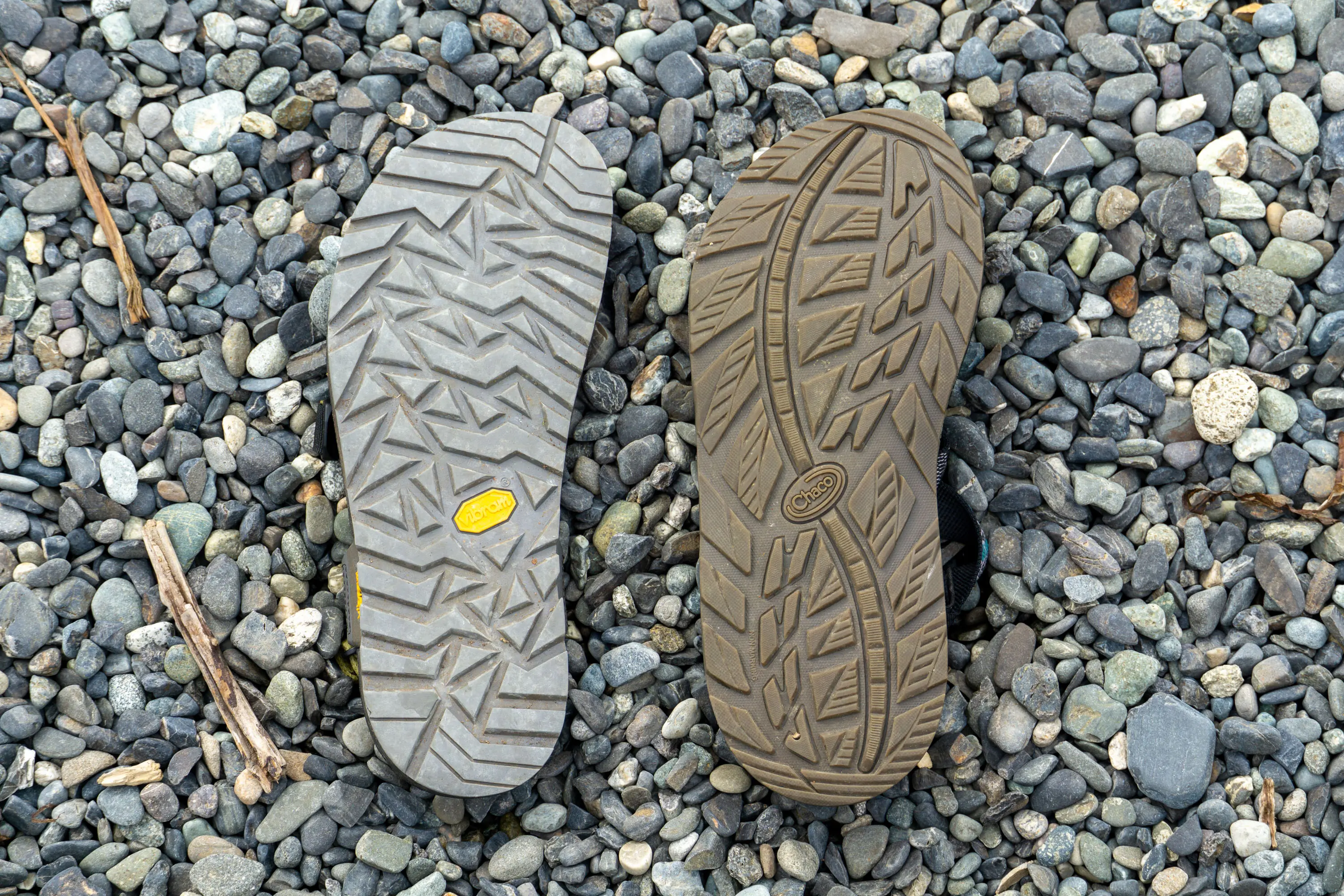 Sandal Outsole Comparison Between Chaco and Bedrock