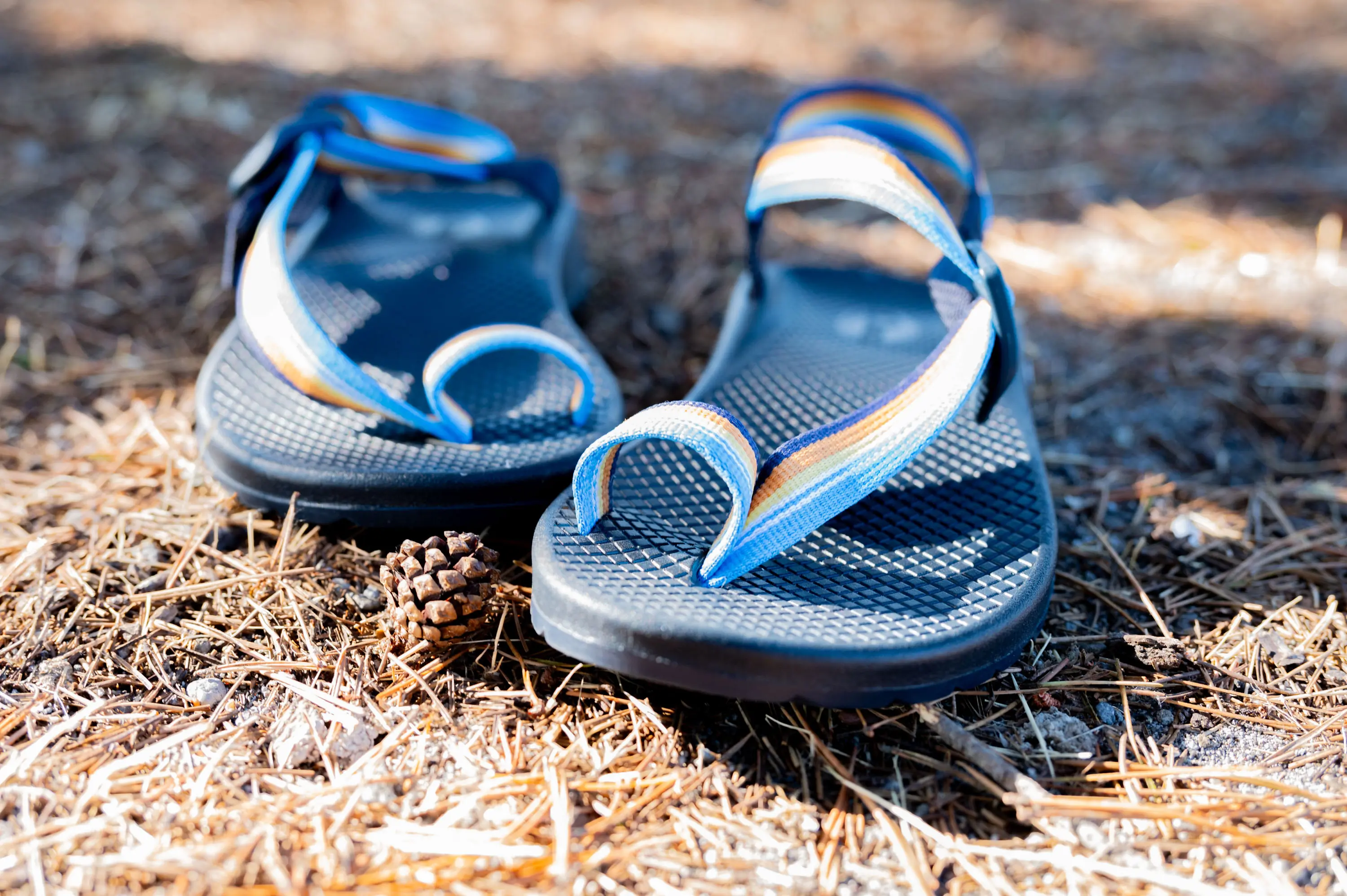 Chaco Bodhi Sandals detailing the floating strap design