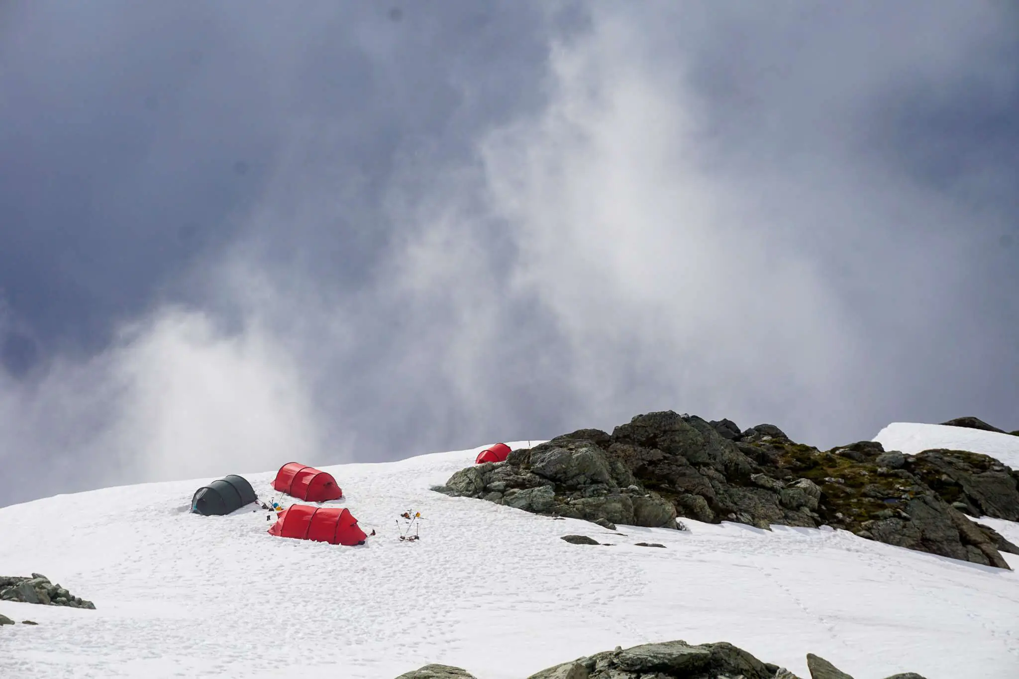 Hilleberg Tunnel Tents on Mt. Shuksan