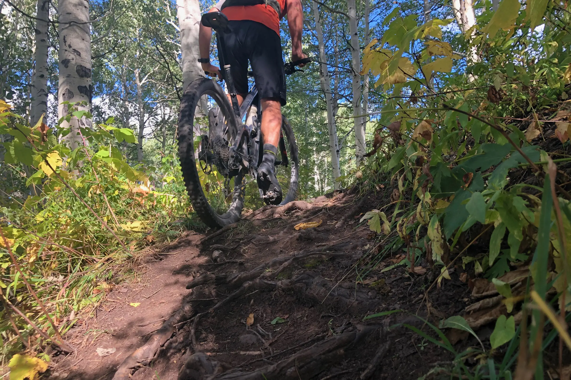 Shimano's XC1 flexibility proving helpful on a bumpy terrain