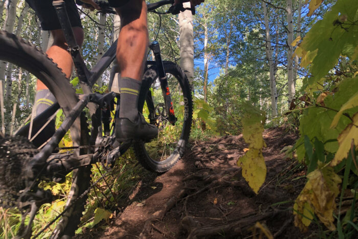 Shimano's XC1 flexibility proving helpful on a bumpy terrain