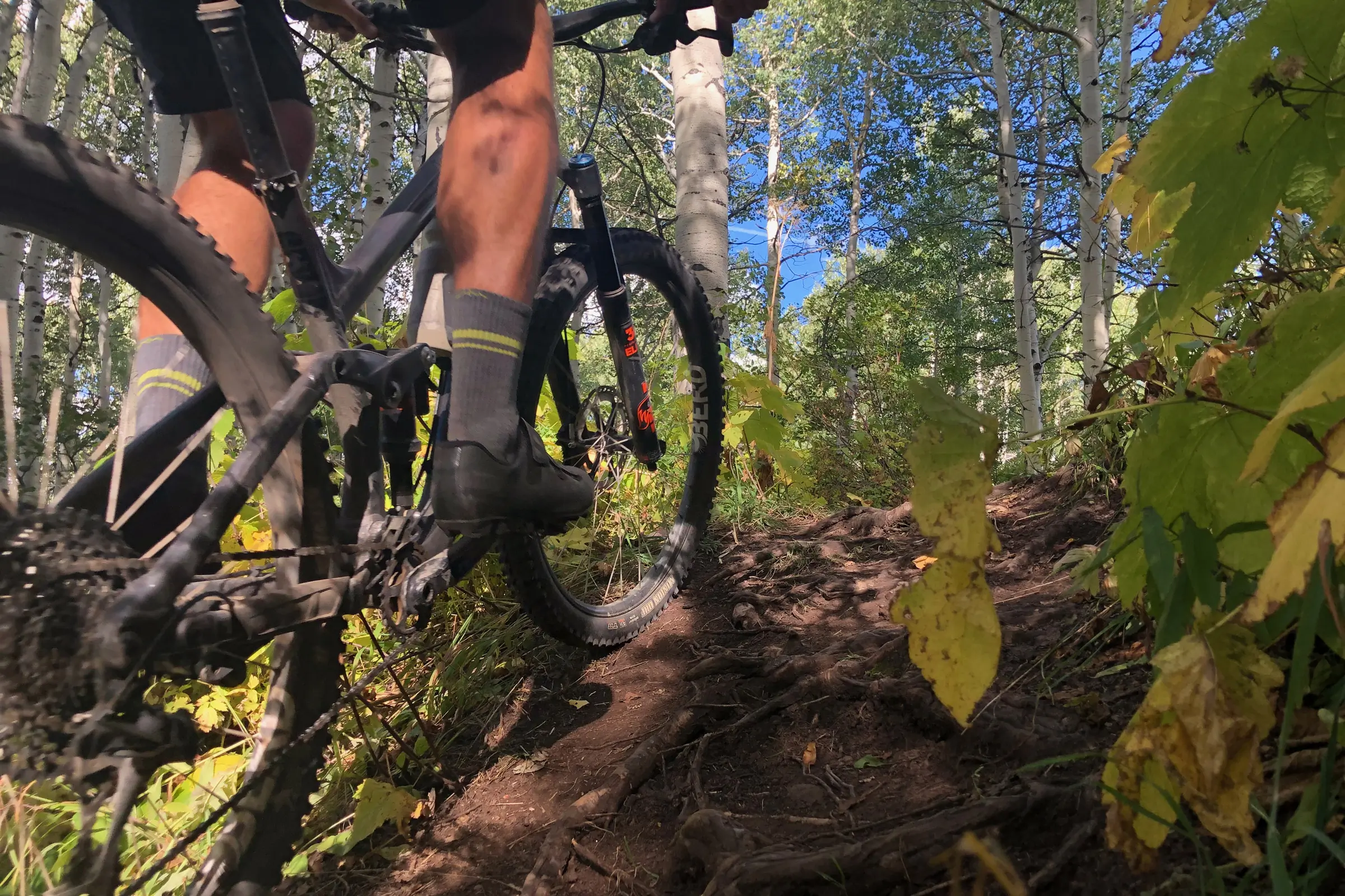 Shimano's XC1 flexibility proving helpful on a bumpy terrain
