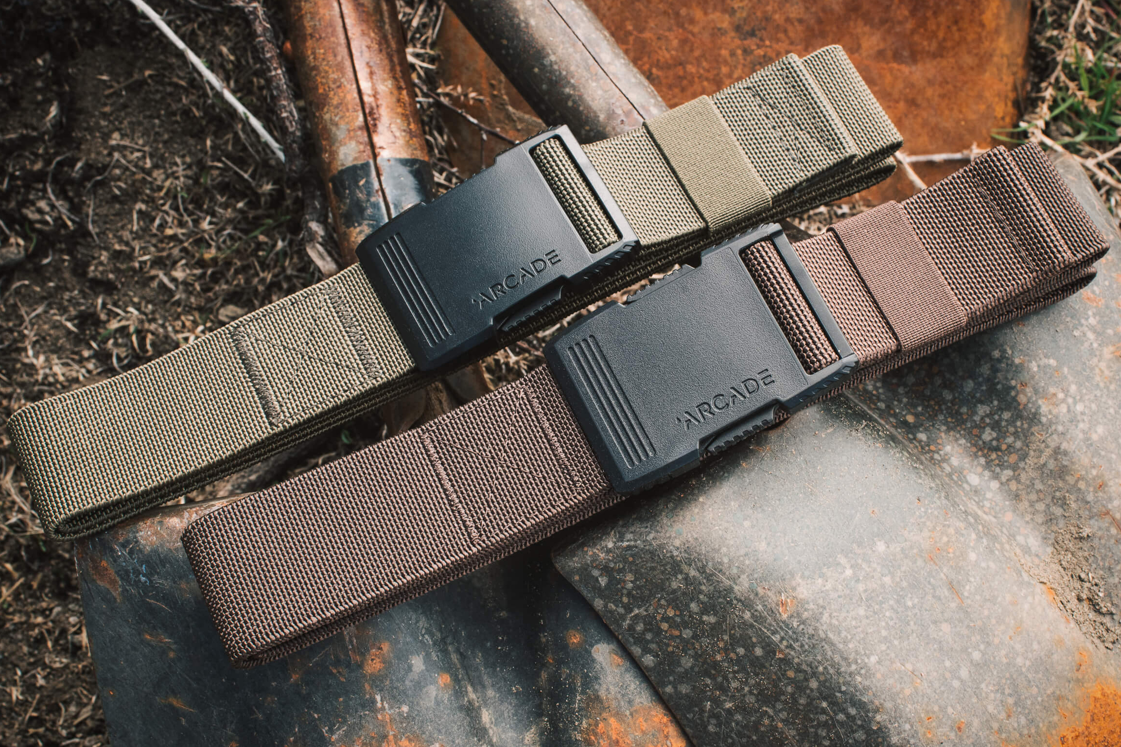 two arcade work belts