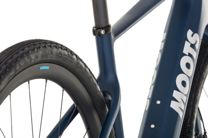 a detail of the Moots Express tire and rear fork