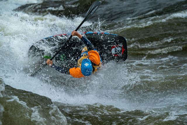 Tim Rees (GER) throwing down a huge first ride in the final round of the junior men competition