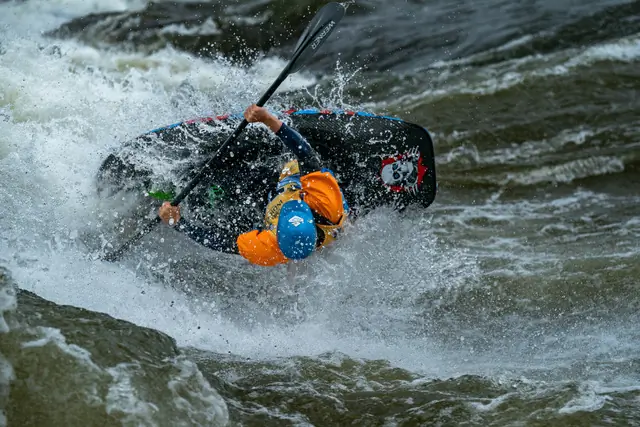 Tim Rees (GER) throwing down a huge first ride in the final round of the junior men competition