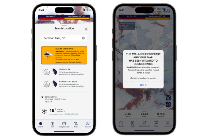 Aspect avy forecast features