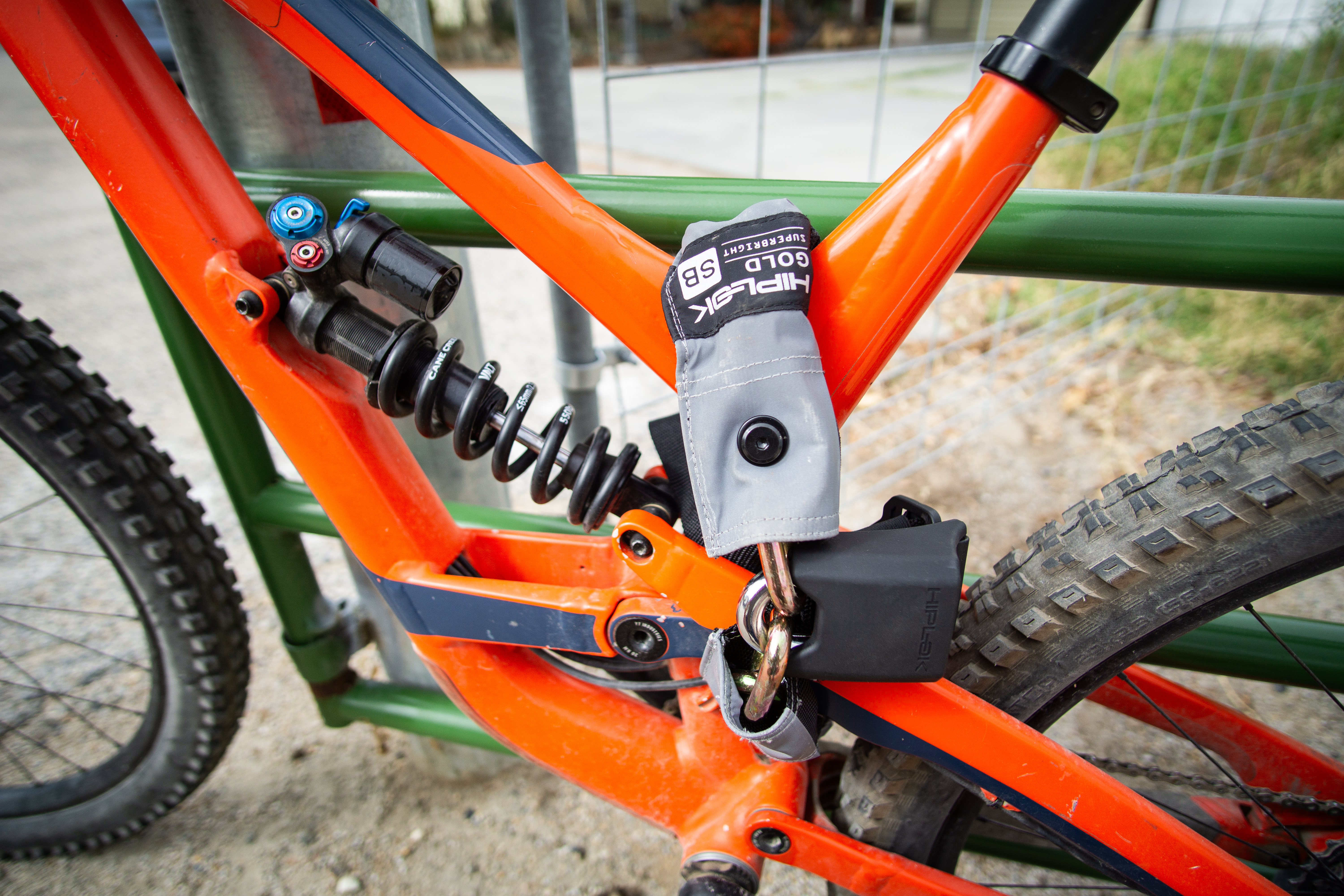 Bike locked with Hiplock Gold