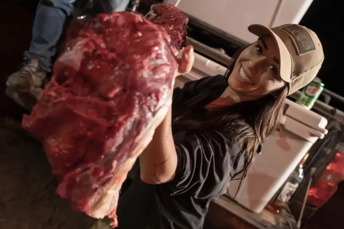 Rachelle Schrute holding an elk backstrap