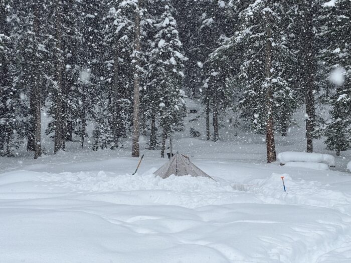 Seek Outside Hot Tent reviewed in snow