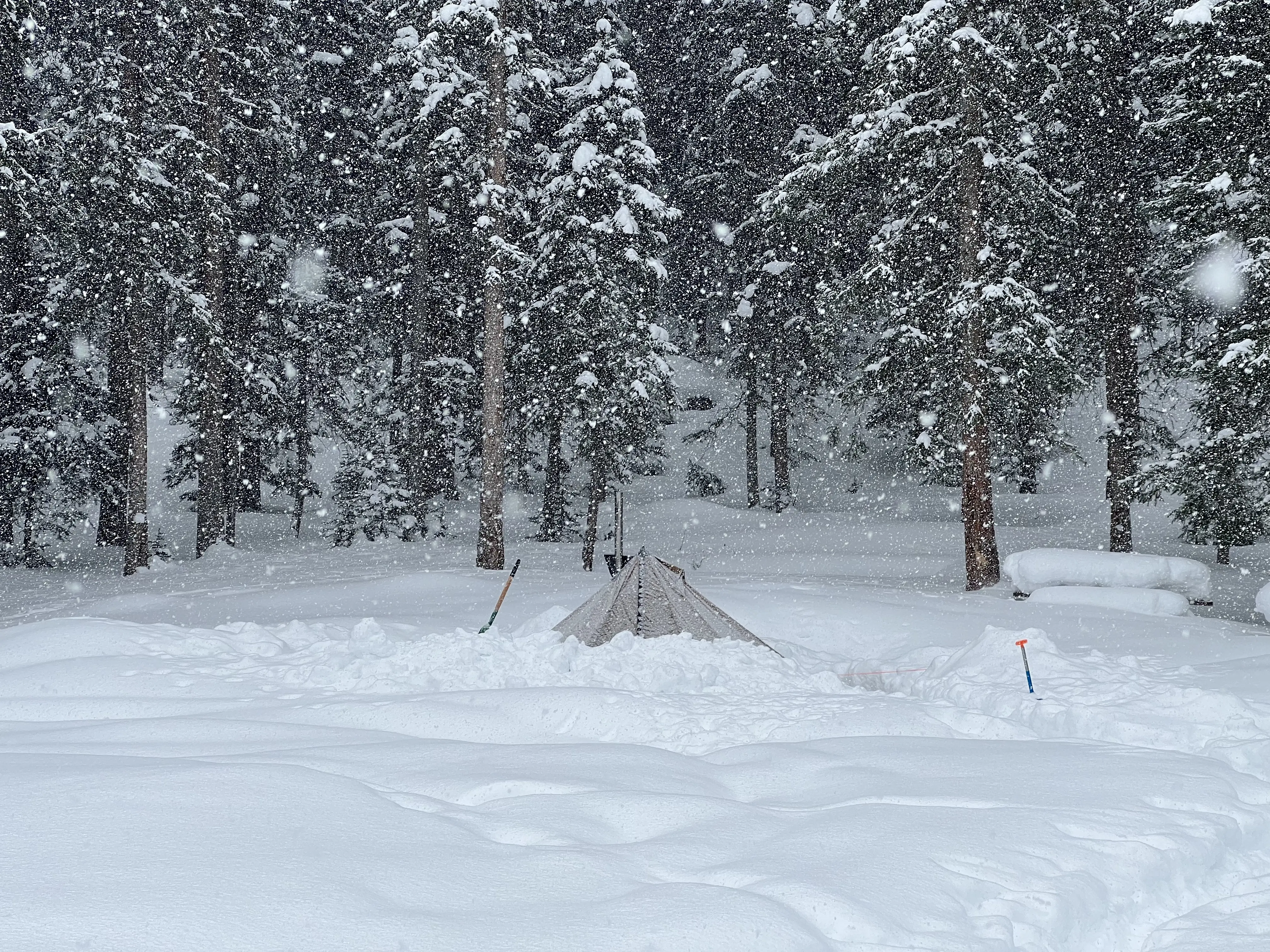 Seek Outside Hot Tent reviewed in snow