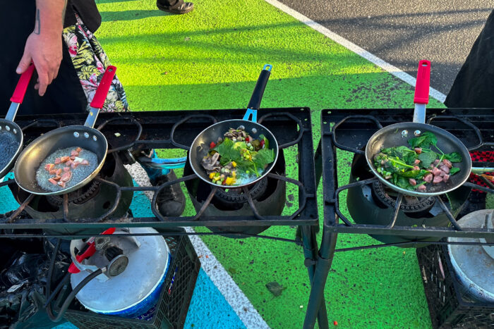 Food during the 2023 California Coast Classic