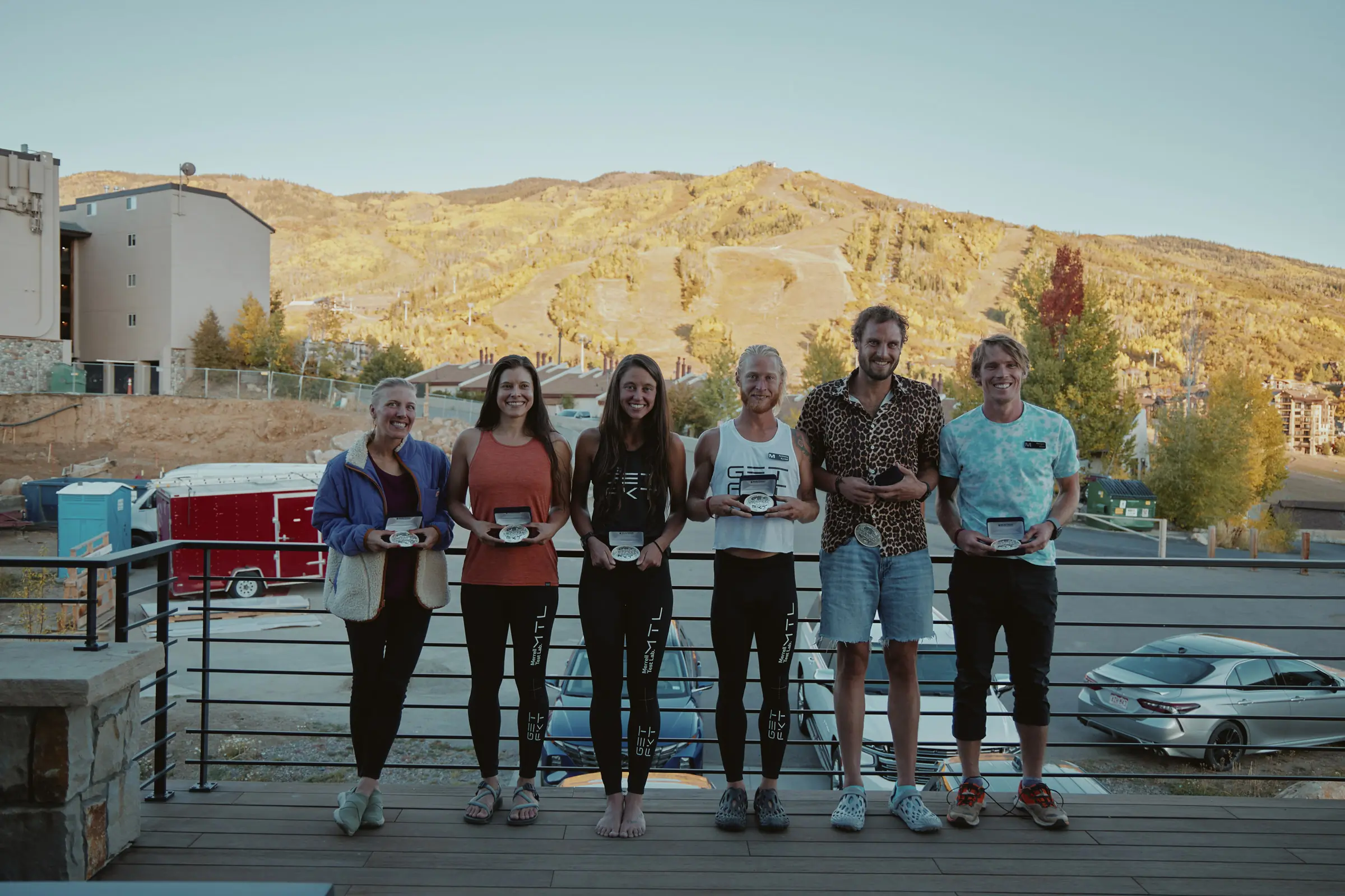 Merrell's GET FKT participants standing together