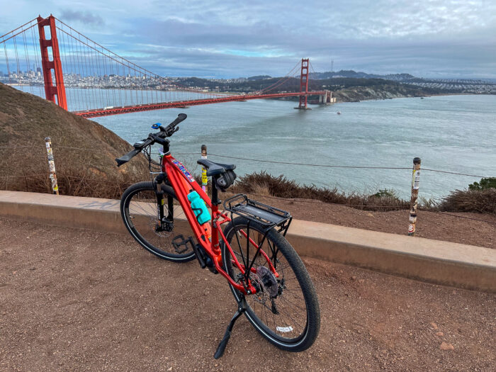 The Yamaha Cross Core RC E-bike in the 2023 California Coast Classic