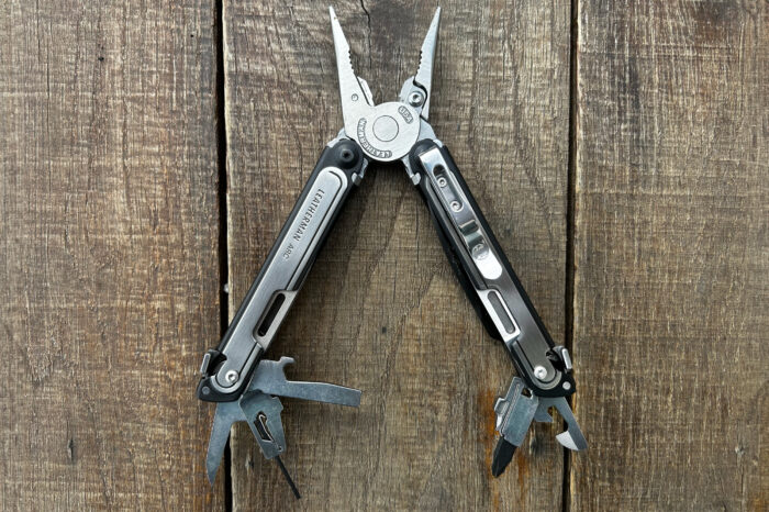 leatherman arc fanned open