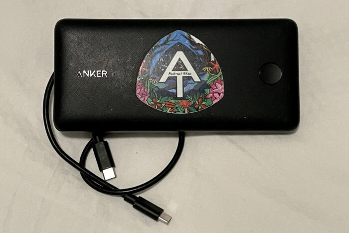 Anker USB C Power Bank, thru hiking Appalachian trail gear; (photo/Xiaoling Keller)