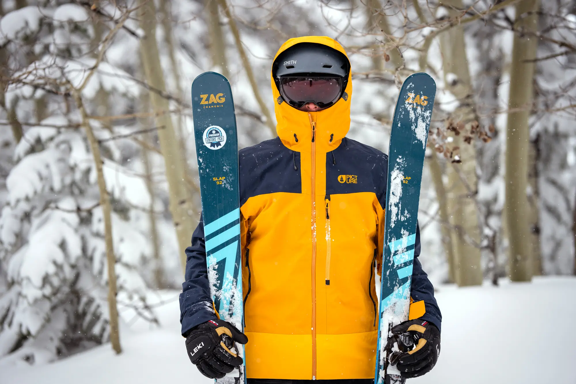 testing all-mountain skis