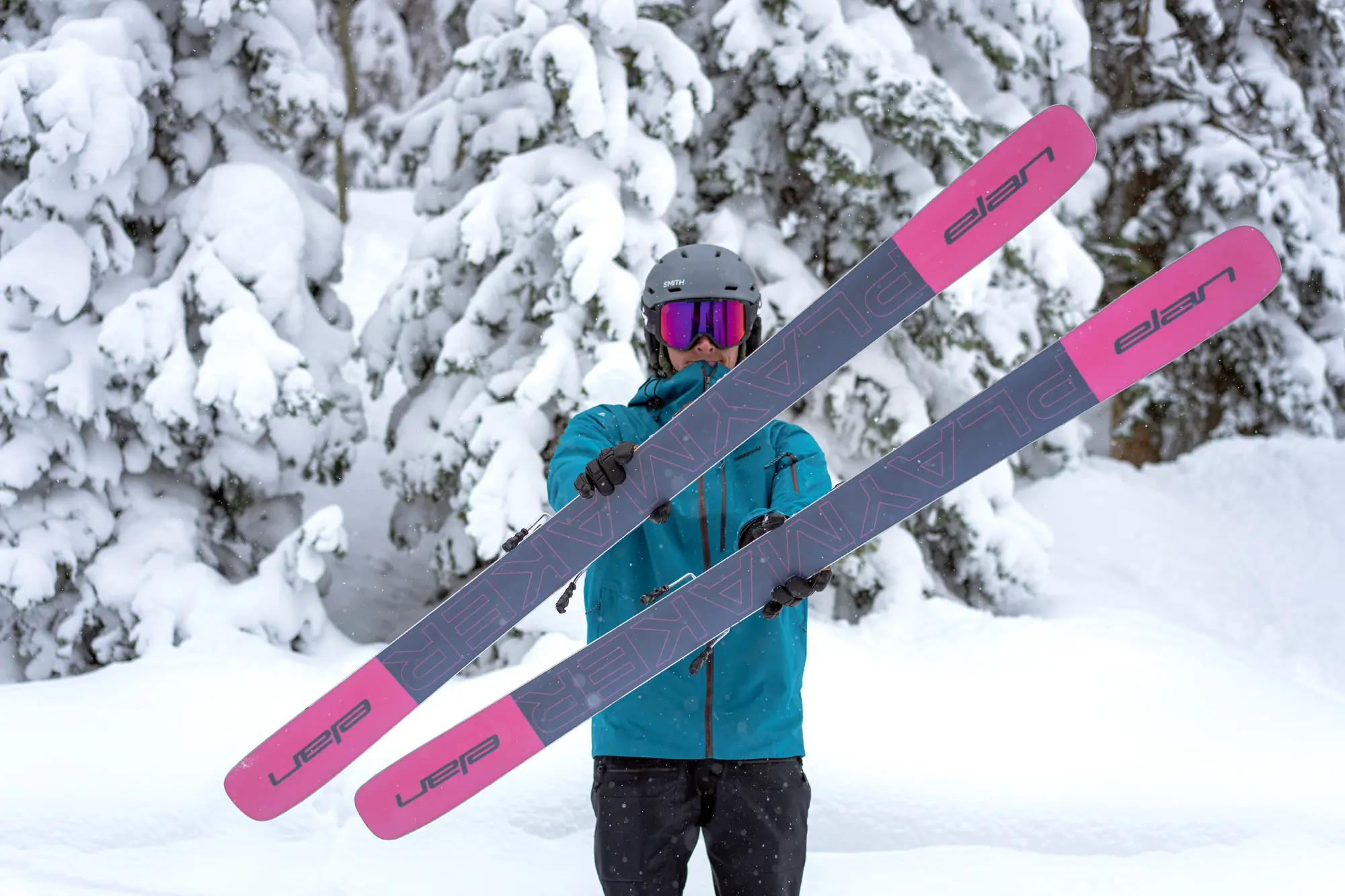 testing all-mountain skis