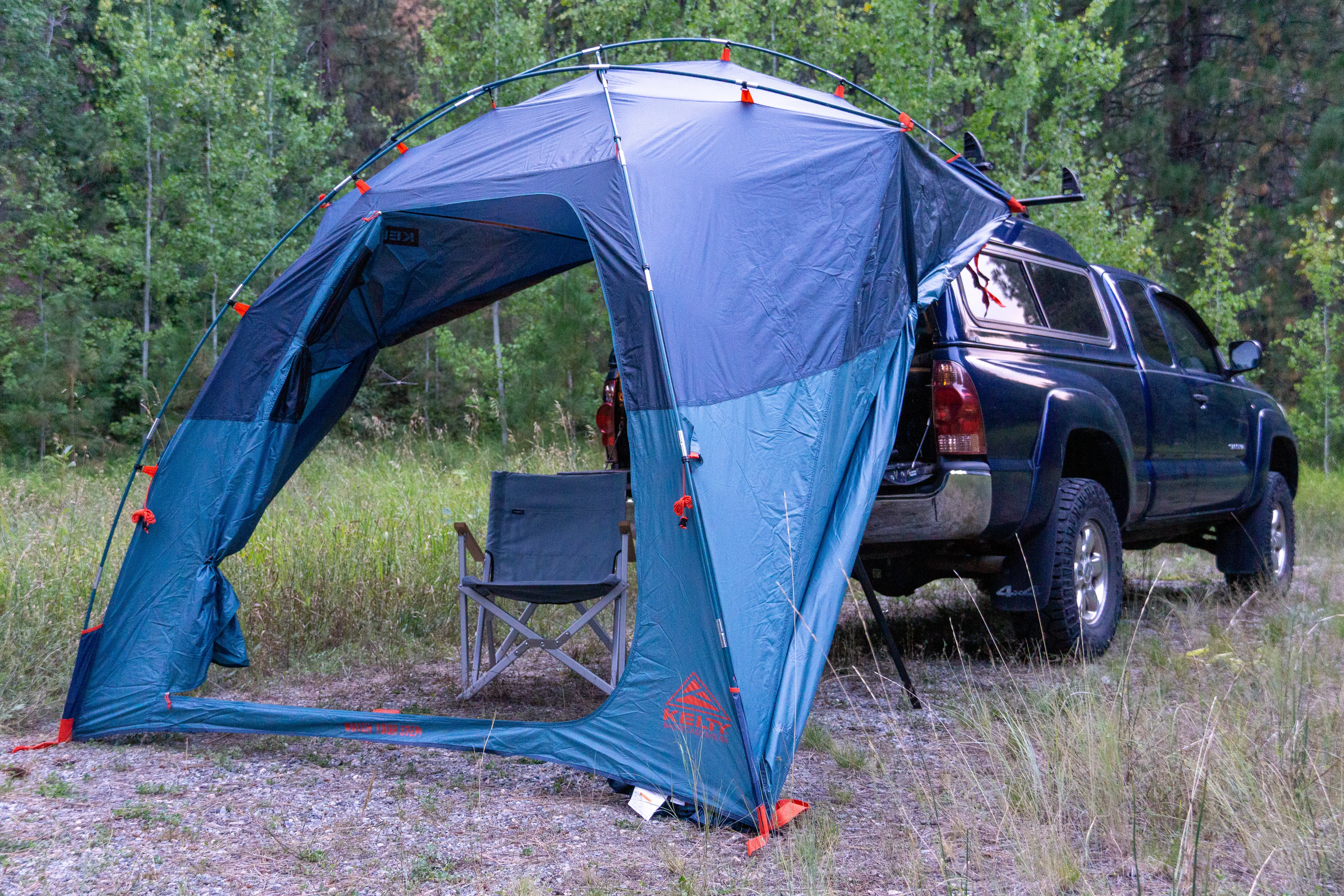 The Kelty Backroads Shelter Set Up on a Toyota Tacoma in Methow Valley, Washington State