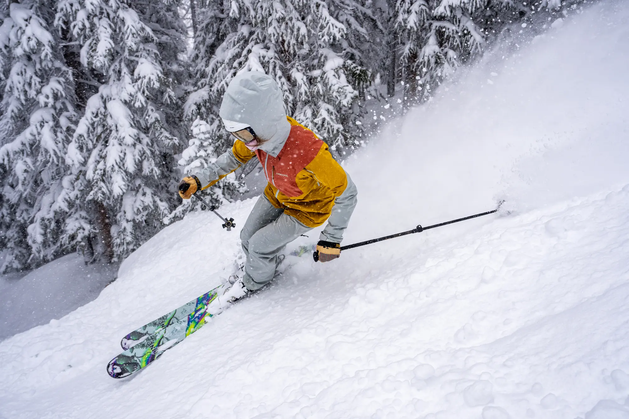 testing all-mountain skis