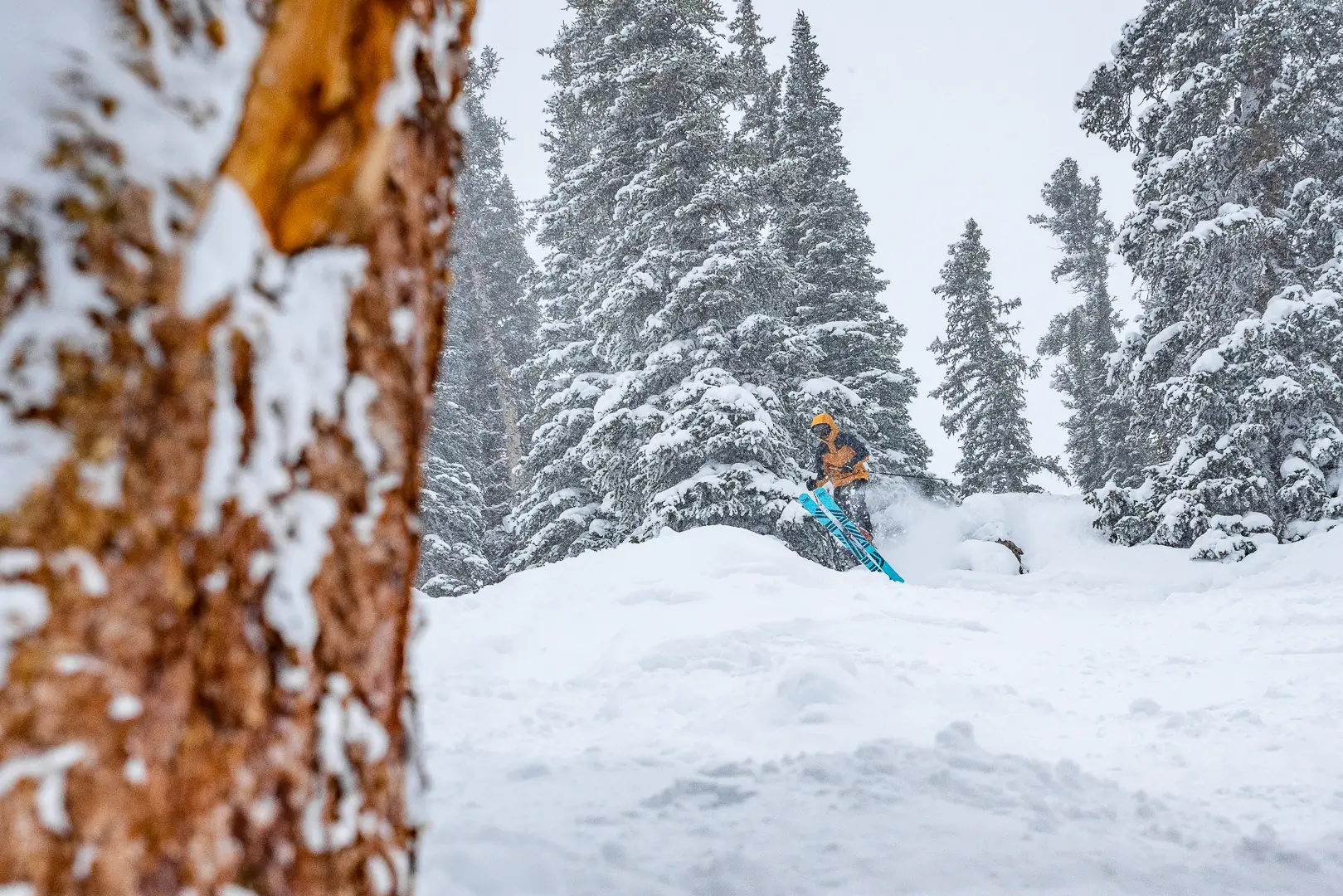testing all-mountain skis