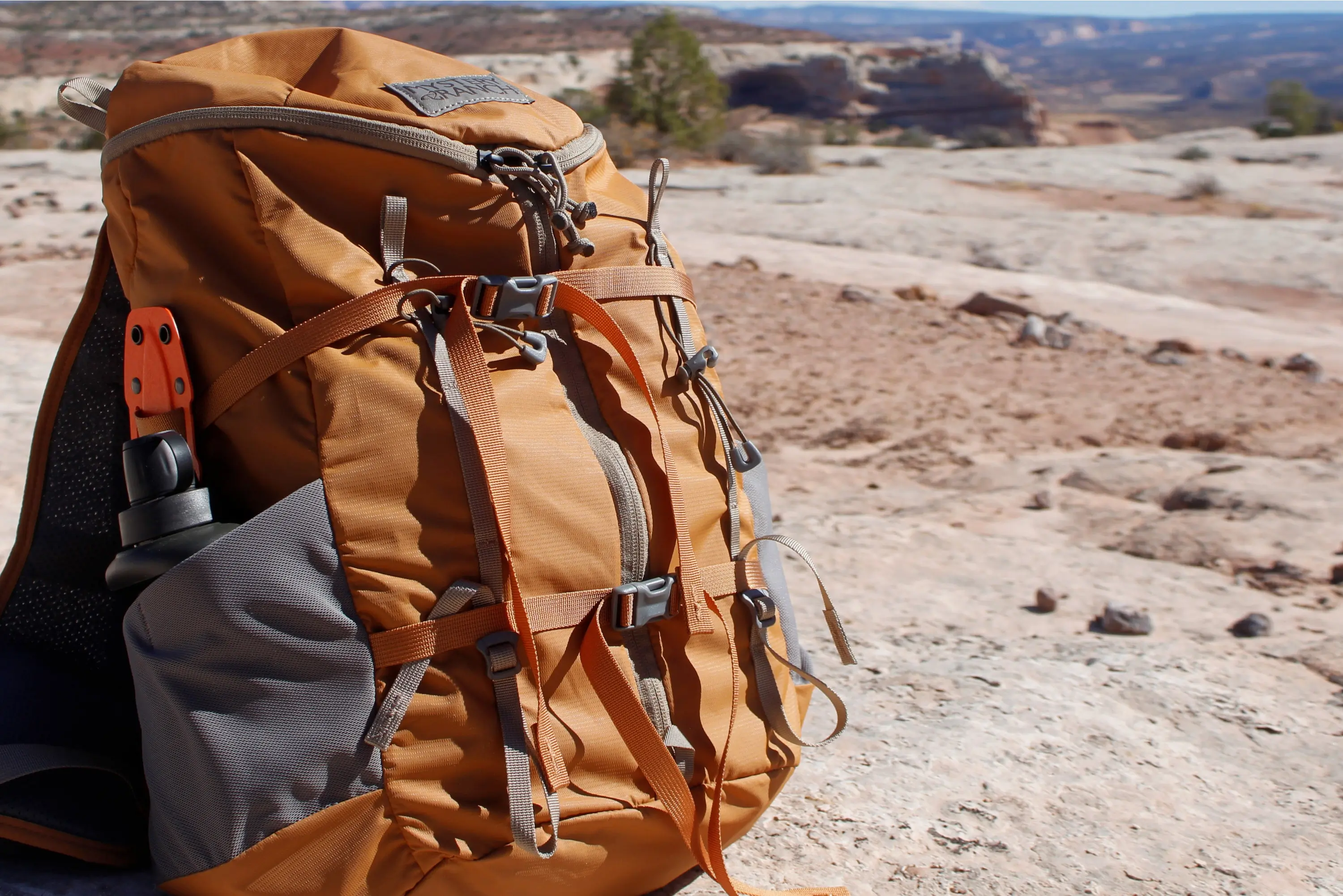 view of gallator 25 backpack side pockets