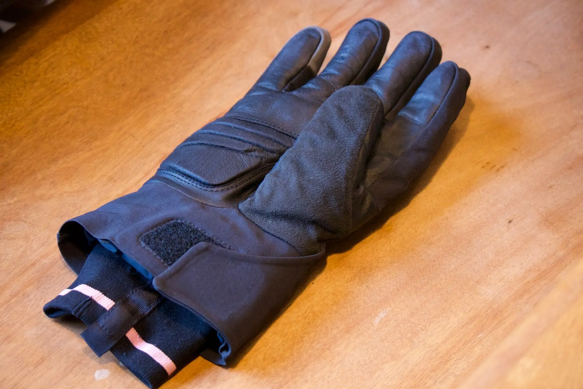 Close-up view of the Rapha Deep Winter winter cycling gloves