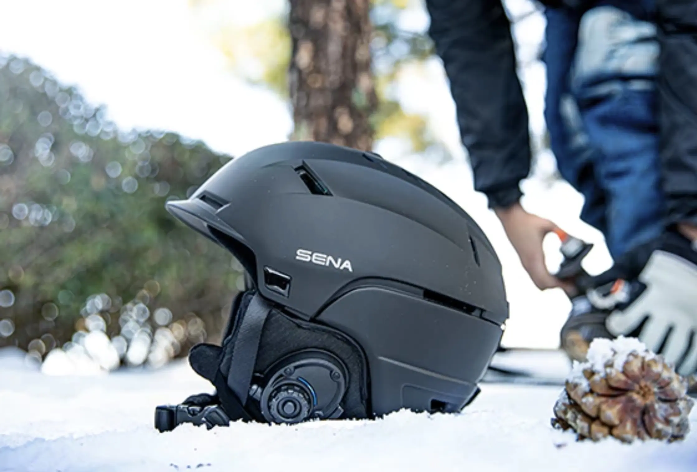 Sena Comms Snow Helmet; (photo/Sena)