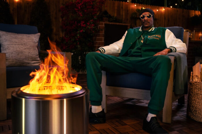 Snoop x Solo stove collab - snoop quits smoking; (photo/Solo Stove)