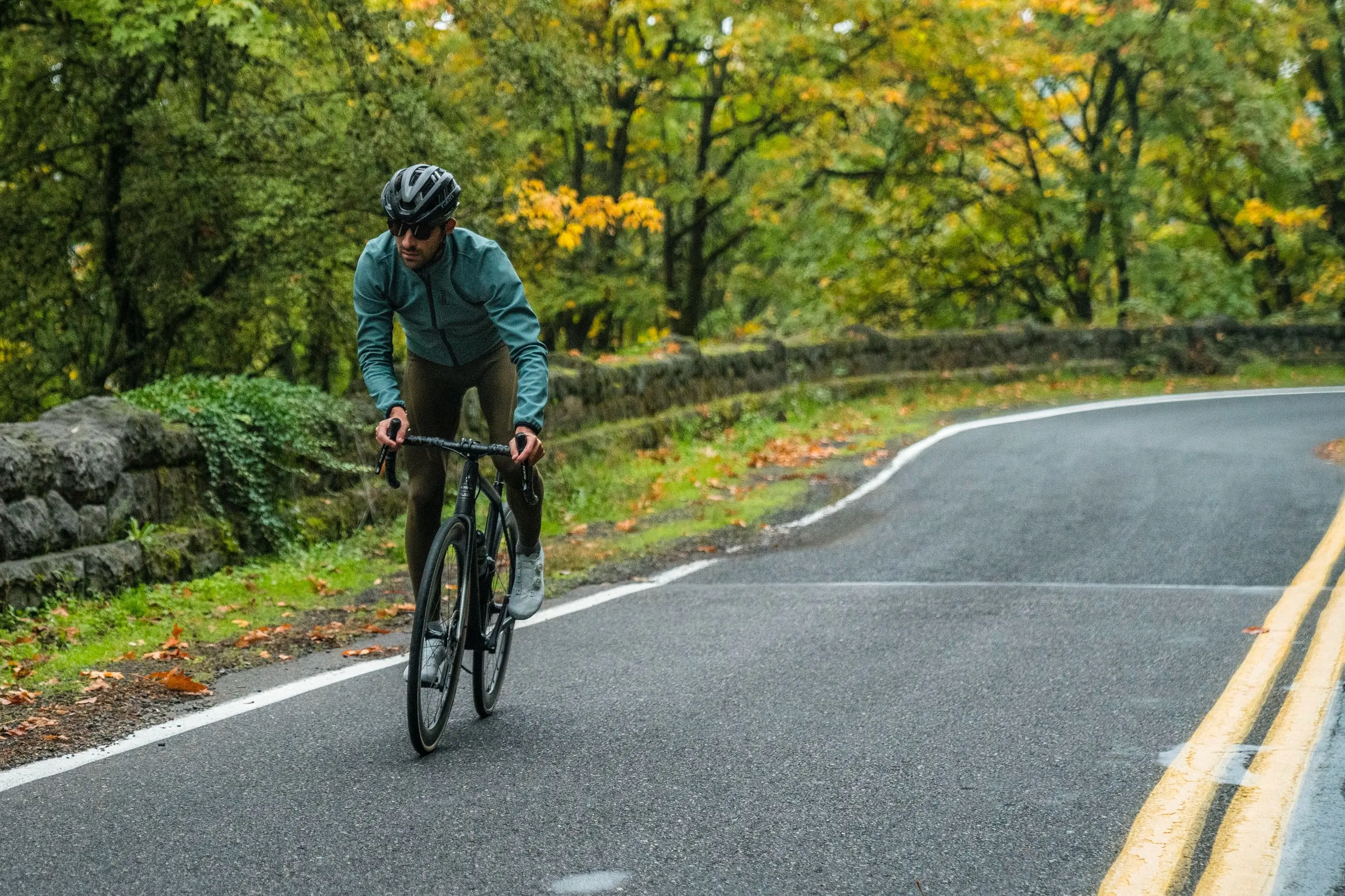 Riding in the MAAP Training Winter Jacket