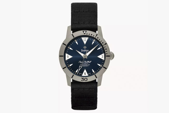 Zodiac Super Sea Wolf Titanium Skin Diver Automatic Watch