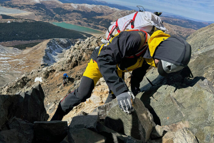 mountaineering with the Hestra Ergo Active Gloves