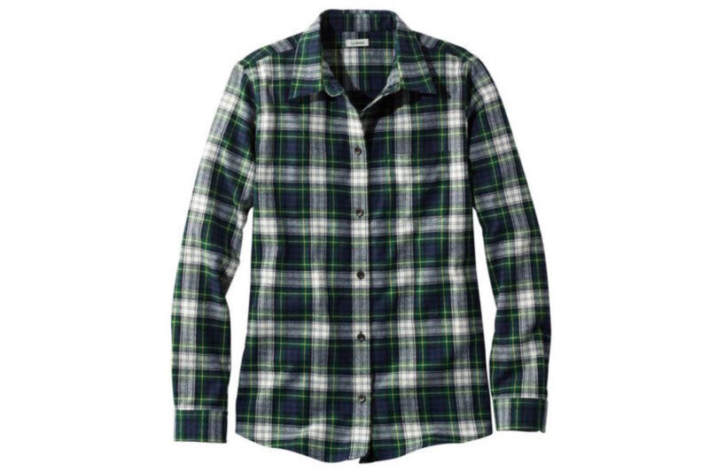 L.L.Bean Women’s Scotch Plaid Flannel Shirt, Relaxed