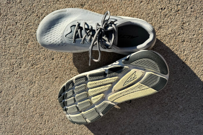 Altra Via Olympus footshape and tread