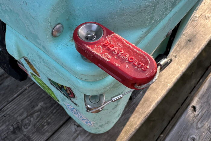 BearBolts allow you to bear-proof your bear-resistant cooler